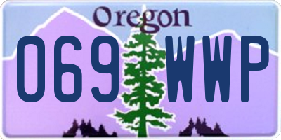 OR license plate 069WWP
