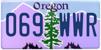 OR license plate 069WWR