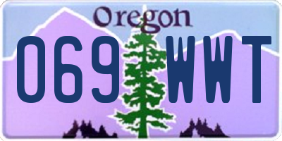 OR license plate 069WWT