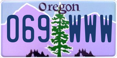 OR license plate 069WWW