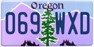 OR license plate 069WXD