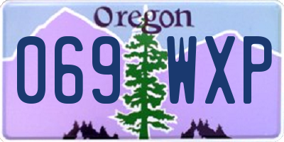 OR license plate 069WXP