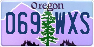 OR license plate 069WXS
