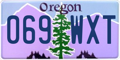 OR license plate 069WXT