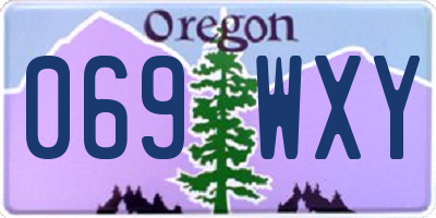OR license plate 069WXY