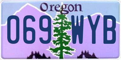 OR license plate 069WYB