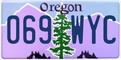 OR license plate 069WYC