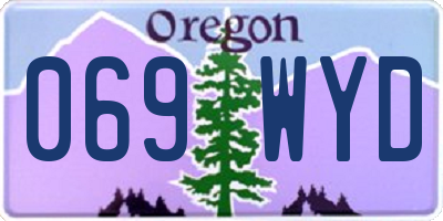 OR license plate 069WYD
