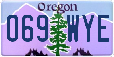 OR license plate 069WYE