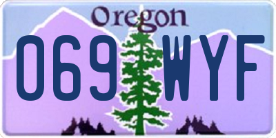 OR license plate 069WYF
