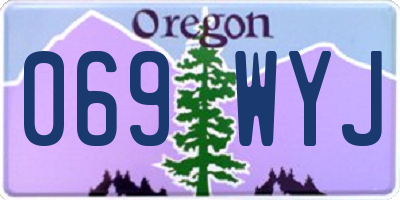OR license plate 069WYJ