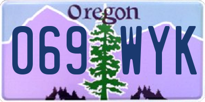 OR license plate 069WYK