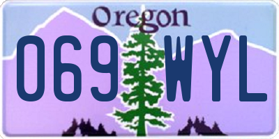 OR license plate 069WYL