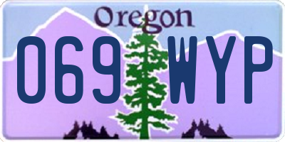 OR license plate 069WYP