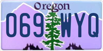 OR license plate 069WYQ