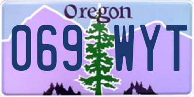 OR license plate 069WYT