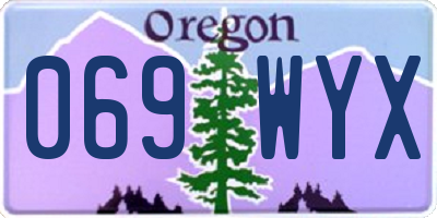 OR license plate 069WYX