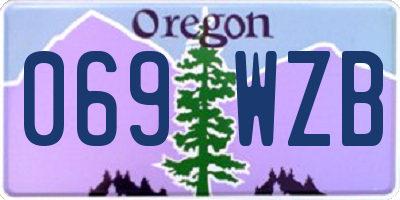 OR license plate 069WZB