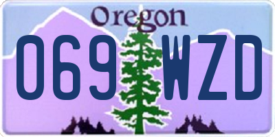 OR license plate 069WZD