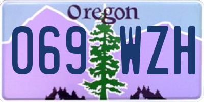 OR license plate 069WZH