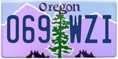 OR license plate 069WZI
