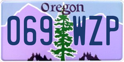 OR license plate 069WZP