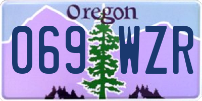OR license plate 069WZR