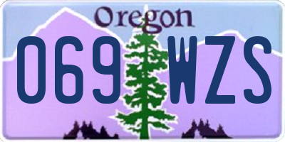 OR license plate 069WZS