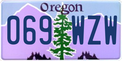 OR license plate 069WZW
