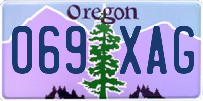 OR license plate 069XAG