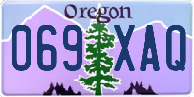 OR license plate 069XAQ