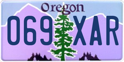 OR license plate 069XAR