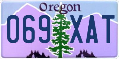 OR license plate 069XAT