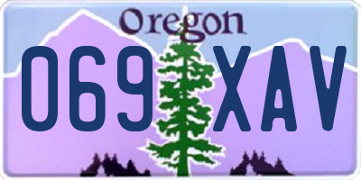 OR license plate 069XAV