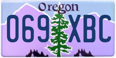 OR license plate 069XBC