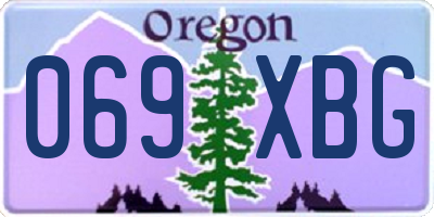 OR license plate 069XBG
