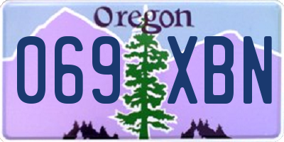 OR license plate 069XBN