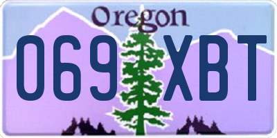 OR license plate 069XBT
