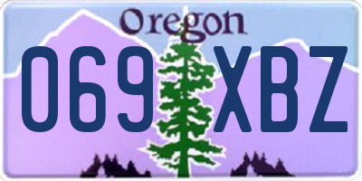 OR license plate 069XBZ