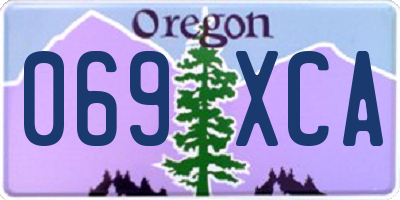 OR license plate 069XCA