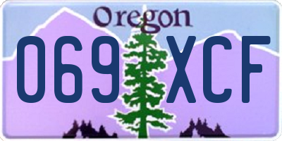 OR license plate 069XCF