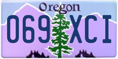 OR license plate 069XCI