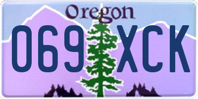 OR license plate 069XCK