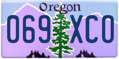OR license plate 069XCO