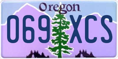 OR license plate 069XCS
