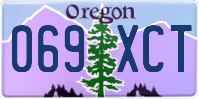 OR license plate 069XCT