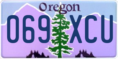 OR license plate 069XCU