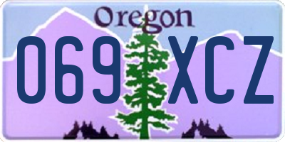 OR license plate 069XCZ