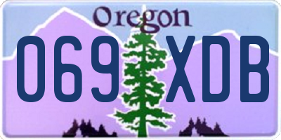 OR license plate 069XDB