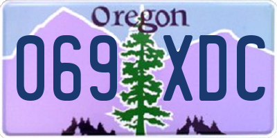 OR license plate 069XDC